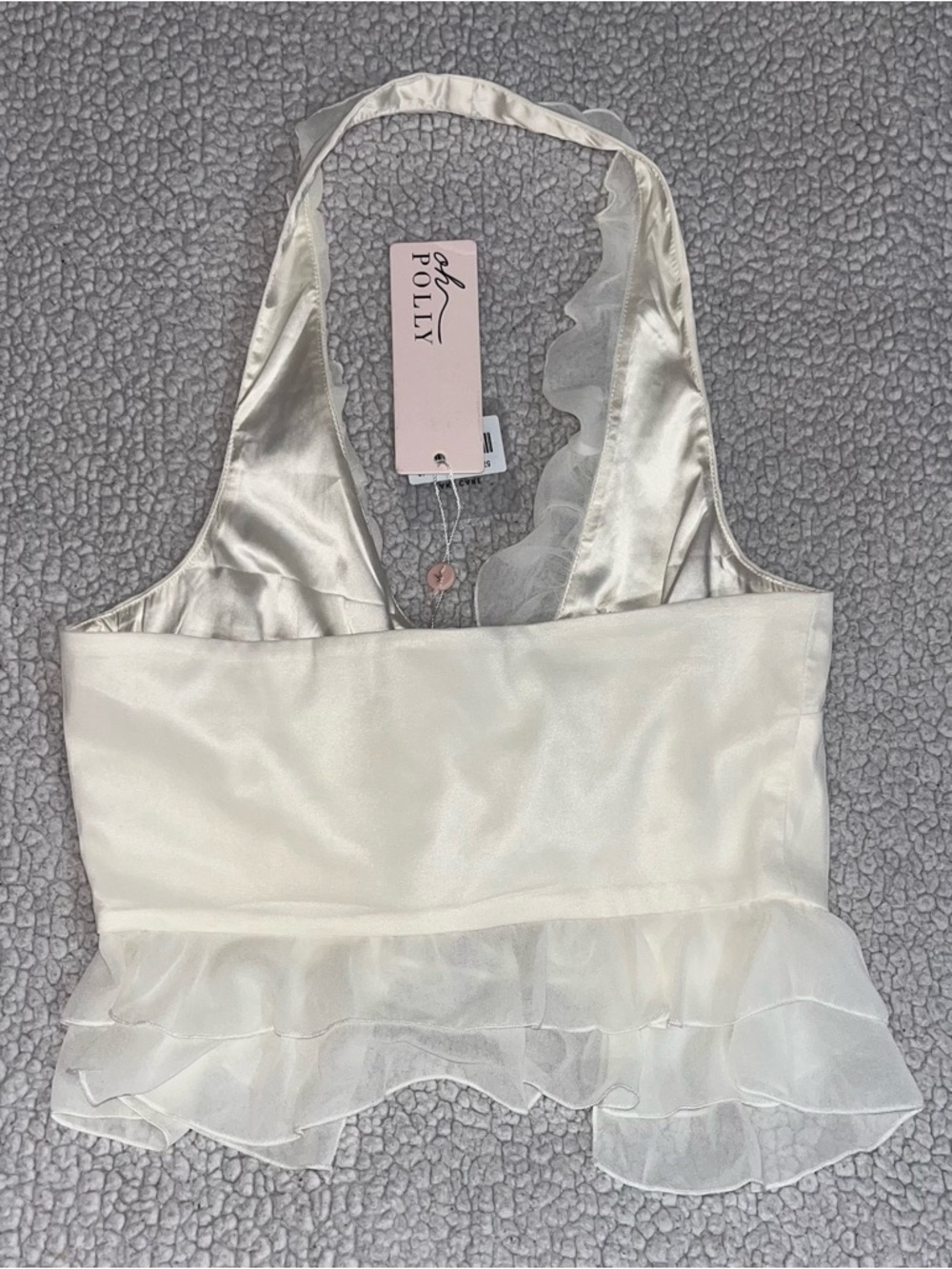 Oh Polly Halter Ruffled Tank - Picture 7 of 10